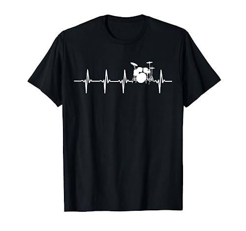 Drums Heartbeat T-Shirt for Drummers & percussionists