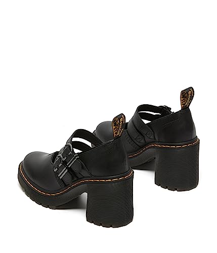 Dr. Martens Women's Eviee Platform, Black Sendal, 8
