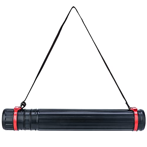 TRANSON Small Poster Tube Storage 17“ to 27” Extendable for Documents Blueprints Artworks Scrolls