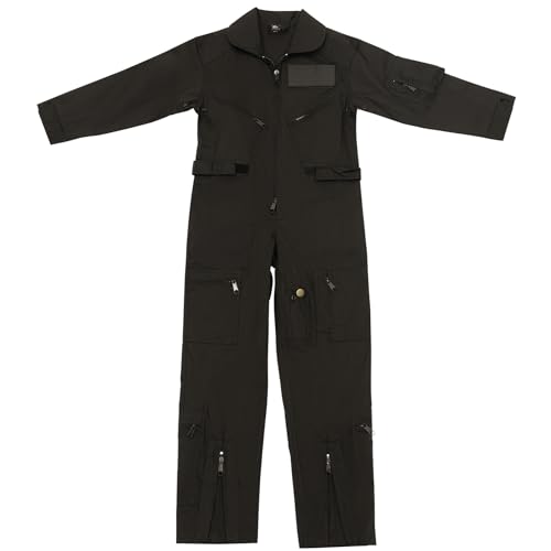 Boy's Black Flight Coverall,size Large