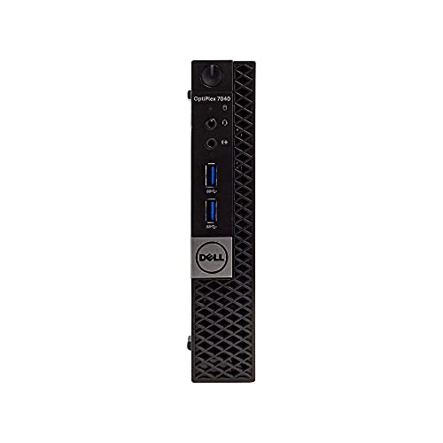 DELL OPTIPLEX 7040 6th Gen Micro Business Desktop Computer, Intel Quad Core i5 6400T up to 2.8GHz, 16G DDR4, 256GB SSD, WiFi,HDMI, DP, Win 10 64-Bit Supports EN/ES/FR(CI5)(Renewed)