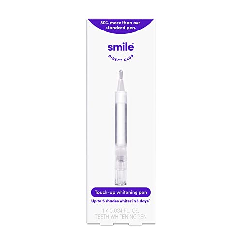 SmileDirectClub Teeth Whitening 2.5ml Gel Touch-Up Pen - 75% More Gel Than Our Standard Pens - Professional Strength Hydrogen Peroxide - Pain Free and Enamel Safe
