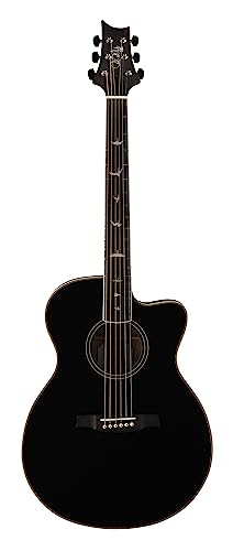 PRS Guitars 6 String SE A20E Acoustic Electric, Black with Gig Bag, Right (111029::BX:)