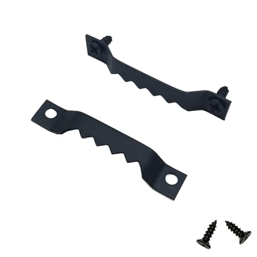 EesTeck 50 Pack Small Sawtooth Picture Hangers Steel Picture Hanging Picture Frames Hangers with Screws Picture Hang Solutions, for Hanging Clock Paintings Artwork Picture Frame Hook Photos (Black)