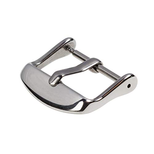 Archer Watch Straps - Stainless Steel PVD Replacement Buckle (Polished Stainless, 18mm)
