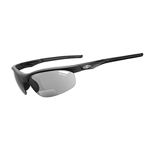 Tifosi Veloce Reader Sunglasses, Matte Black, (Smoke +1.5 Multiplier)