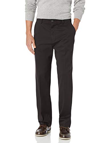 Dockers Men's Classic Fit Easy Khaki Pants (Standard and Big & Tall), Black, 38W x 29L
