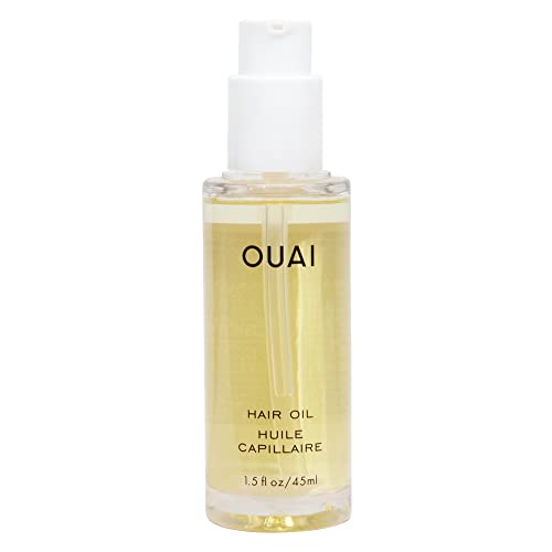 OUAI Hair Oil - Hair Heat Protectant Oil for Frizz Control - Adds Hair Shine and Smooths Split Ends - Color Safe Formula - Paraben, Phthalate and Sulfate Free (0.45 oz)