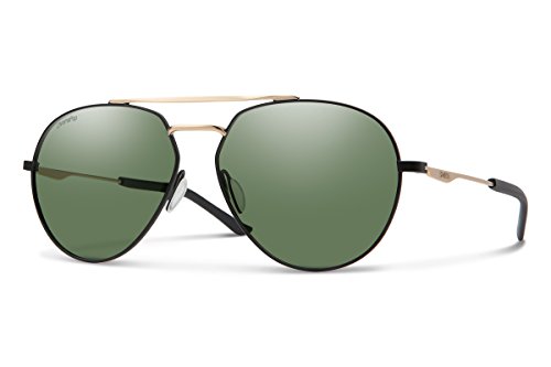 Smith Westgate Chroma Pop Polarized Sunglasses, Matte Black Gold / ChromaPop Polarized Gray Green, Smith Optics Westgate ChromaPop Polarized Sunglasses