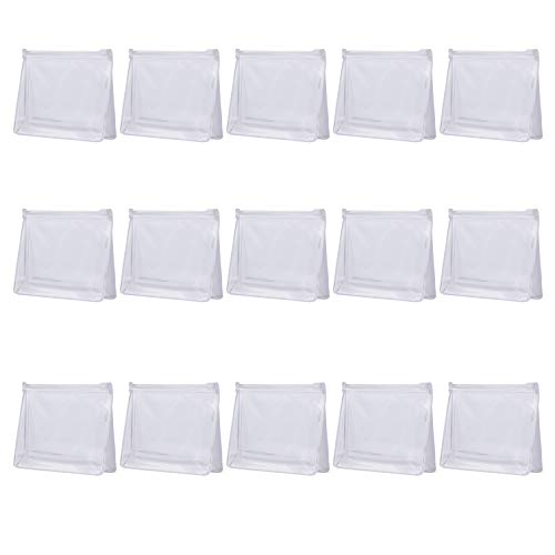 Arroyner 20 PCS Mini Clear Makeup Bag Small Clear Plastic Cosmetic Bags with Zipper Travel Toiletry Makeup Bag