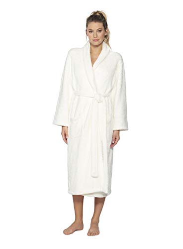 Barefoot Dreams CozyChic Adult Robe, Pearl (Size 2)