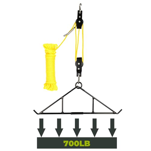 Highwild Game Hanging Gambrel & Hoist Kit with Pulleys & Rope - Deer Hunting Accessories - Best Wild Hunting Gift - 700 lbs