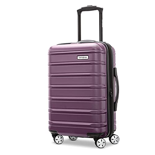 Samsonite Omni 2 Hardside Expandable Luggage with Spinners, Purple, Carry-On 19-Inch