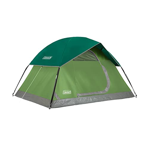 Coleman Sundome Camping Tent, 2/3/4/6 Person Dome Tent with Snag-Free Poles for Easy Setup in Under 10 Mins, Included Rainfly Blocks Wind & Rain, Tent for Camping, Festivals, Backyard, Sleepovers