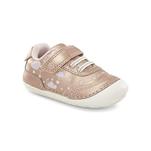 Stride Rite Girls Soft Motion Adalyn First Walker Shoe, Rose Gold, 6 Toddler