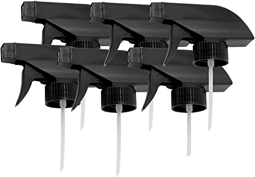 Cornucopia 3-Setting Mist Spray & Stream Sprayer Replacement Parts (6 pack); Fits Standard 8oz / 16oz Boston Round 28/400 Neck Bottles