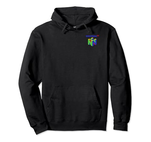 Nintendo Chest Pocket Classic N64 Logo Hoodie Pullover Hoodie