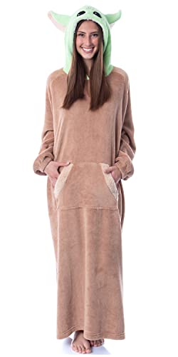 INTIMO Star Wars The Mandalorian Grogu Costume Adult Wearable Blanket Poncho Robe Men Women XXL/XXXL