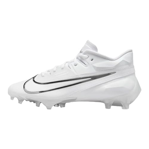 Nike Vapor Edge Elite 360 2 DA5457-100 White-Pure Platinum-Metallic Silver Men's Football Cleats 12 US
