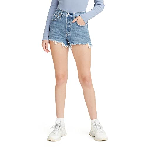 Levi's Women's 501 Original Shorts, Jazz Solo-Medium Indigo, 33
