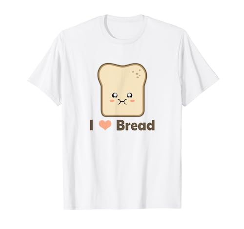 Kawaii I Love Bread T-Shirt
