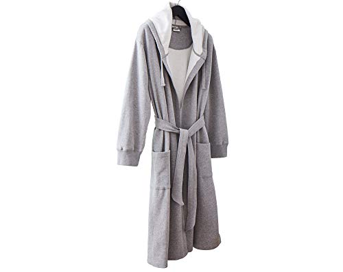 Kimpton Style Rocky Robe with Hood - One Size Fits Most - Gray