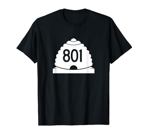 UTAH 801 Beehive State Area Code T-Shirt