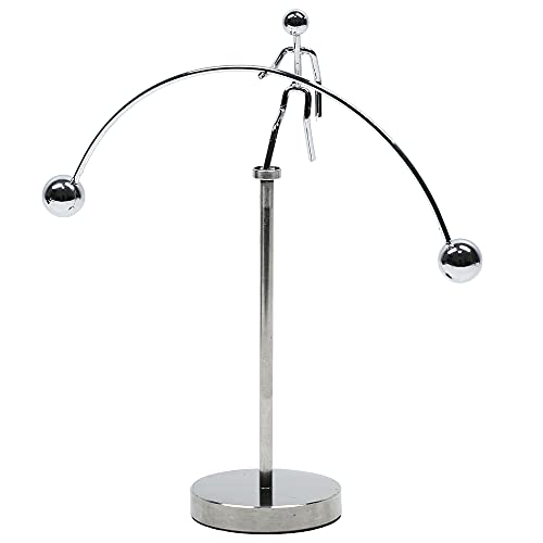 MagicTech Steel Balance Toy Balancing Tumbler Toy Kinetic Art Balance Toy Decompressive Science Psychology Home Offic Decor Desk Toy PH05