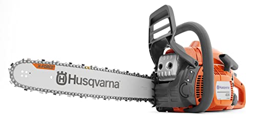 Husqvarna 435 16 Inch Gas Powered Chainsaw, 40-cc 2.2-HP, 2-Cycle X-Torq Engine, 16 Inch Chainsaw with Smart Start, For Wood Cutting and Tree Trimming