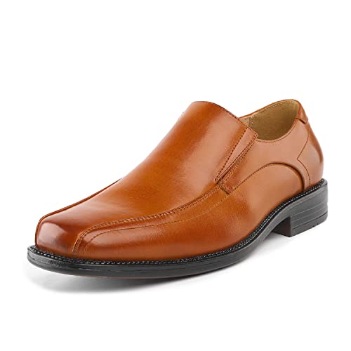Bruno Marc Mens Leather Lined Dress Loafers Shoes, 1-Brown - 10.5 (State-01)