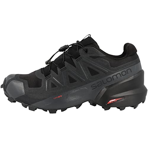 Salomon Speedcross 5 Gore-tex Trail Running Shoes for Women, Black/Black/Phantom, 9