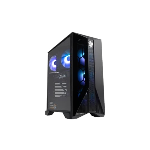 MSI Aegis R (Tower) Gaming Desktop, Intel Core i5-12400F, GeForce RTX 4060, 16GB Memory (8GB x 2), 1TB SSD, USB Type-C, VR-Ready, Windows 11 Home Plus,Black