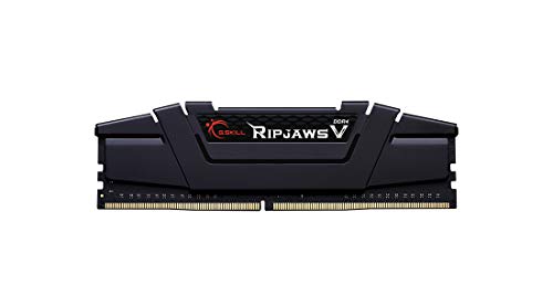 G.SKILL Ripjaws V Series (Intel XMP) DDR4 RAM 32GB (1x32GB) 3200MT/s CL16-18-18-38 1.35V Desktop Computer Memory UDIMM - Black (F4-3200C16S-32GVK)