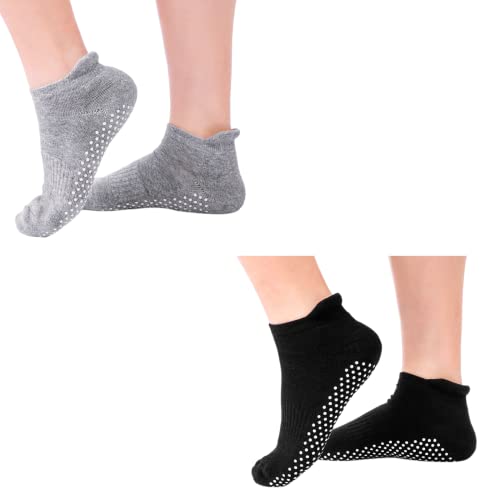 Culeotah Pilates Socks for Women Yoga Non Slip Hospital Socks with Grippers for Women Grippy Sticky Socks