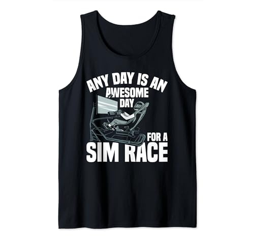 SIM Racer Gloves Stand Seat Wheel Cockpit SIM Racing Tank Top