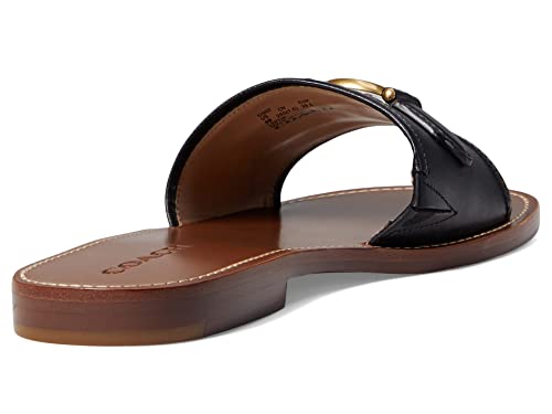 Coach Ina Leather Sandal Black 9.5 B (M)