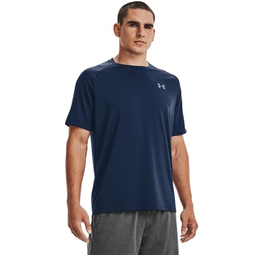Under Armour Men's Tech 2.0 Short-Sleeve T-Shirt , Academy Blue (408)/Graphite , Large