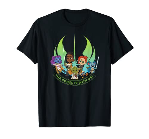 Star Wars Young Jedi Adventures Group The Force Is With Us! T-Shirt
