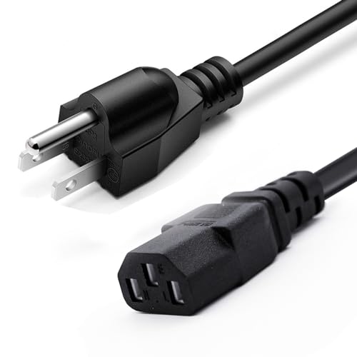 10FT Universal 3 Prong AC Treadmills Power Cord Replacement for Horizon Fitness Treadmills Ellipticals, Superfit, BowFlex Treadmills, Sole Treadmills,Goplus 2 in 1 Folding Treadmill Charger Cable