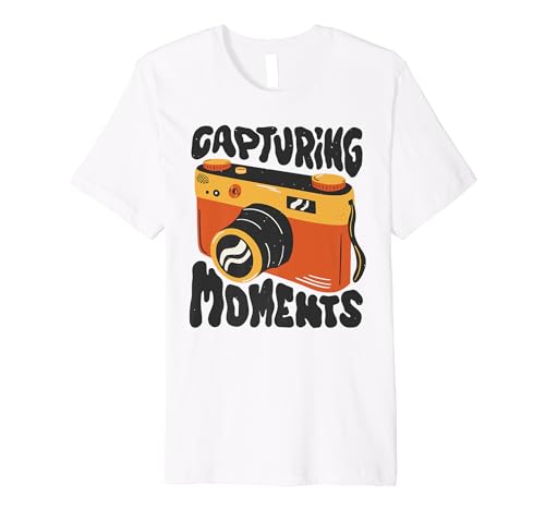 capturing moments Camera Photography Pictures Artist Cool Premium T-Shirt