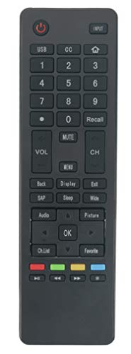 HTR-A18M htra18m Replaced Remote Control fit for Haier LCD LED TV LE58F3281 32D3000 LE32M600M20 LE32F32200 LE24M600M80 65d3550 LE39M600M80 40D3500M 48D3500 LE48M600M80 LE50M600M80 55D3550 LE55M600M80