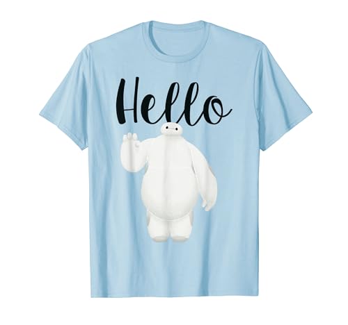 Disney Big Hero 6 Baymax Wave Hello Graphic T-Shirt T-Shirt