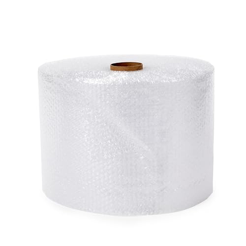 Amazon Basics Perforated Bubble Cushioning Wrap, Small 3/16', 12-Inch x 175 Foot Long Roll, Clear