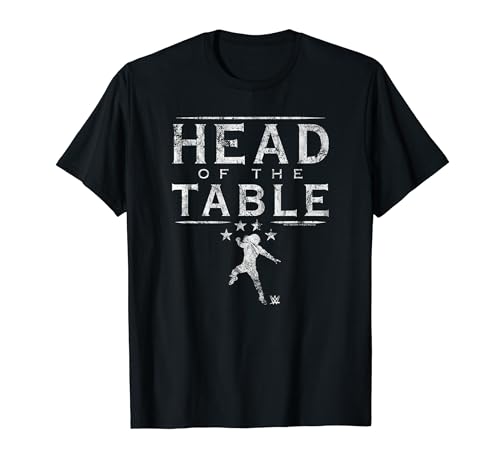 WWE Roman Reigns Head Of The Table Distressed Text Logo T-Shirt