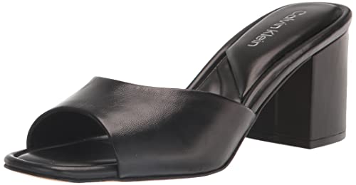 Calvin Klein Women's TOVEN Heeled Sandal, Black 002, 9