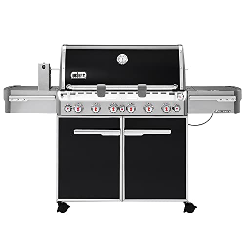 Weber Summit E-670 6-Burner Liquid Propane Grill, Black
