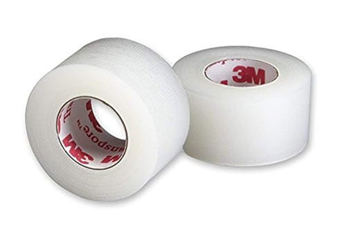 3M Transpore Clear 1-Inch Wide First Aid Tape, 10-Yard Roll (2 Rolls), Model:1527-1