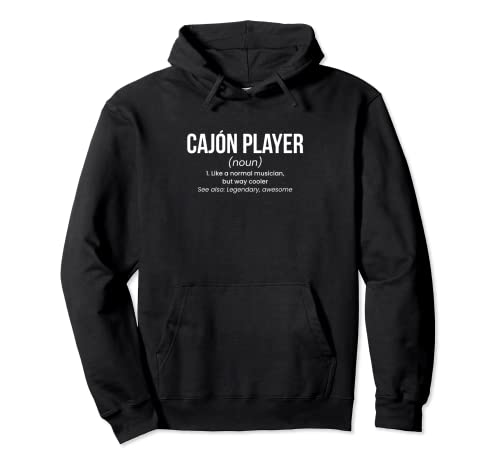 Cajon Player Definition Pullover Hoodie