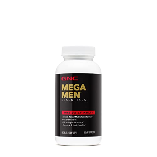 GNC Mega Men Essentials One Daily Multivitamin | Supports Overall Health and Muscle Performance | 60 Count