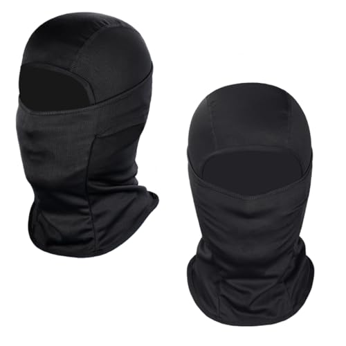 Achiou Ski Mask for Men Women, Balaclava Face Mask, Shiesty Mask UV Protector Lightweight for Motorcycle Snowboard Black